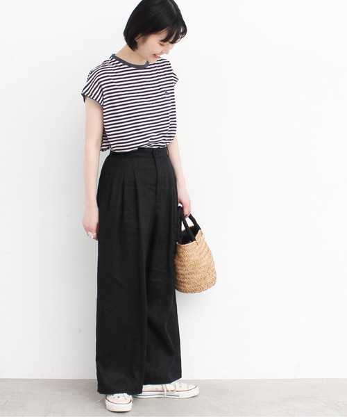 l'atelier du savon（アトリエドサボン）の「L/たくさんタックパンツ（その他パンツ・レディース・カーキ/サックスブルー/ブラック・FREE）」の20枚目の写真