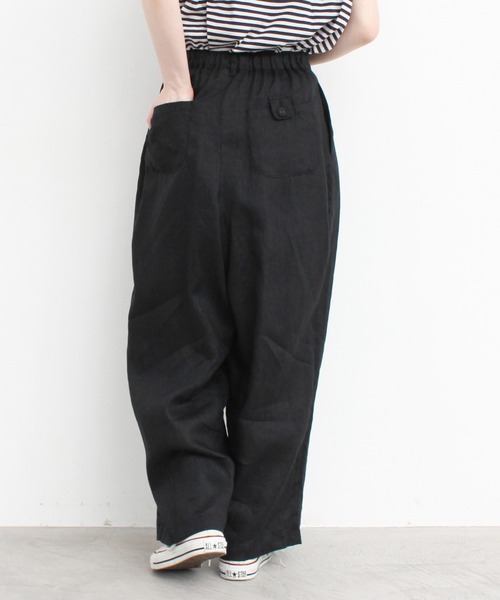 l'atelier du savon（アトリエドサボン）の「L/たくさんタックパンツ（その他パンツ・レディース・カーキ/サックスブルー/ブラック・FREE）」の10枚目の写真