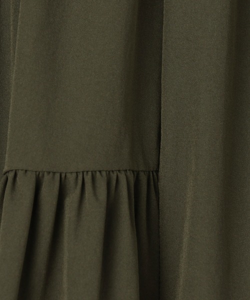 NICOLE white（ニコルホワイト）の「切替アシンメトリースカート（スカート・レディース・ブラック/カーキ/サックスブルー・FREE）」の10枚目の写真