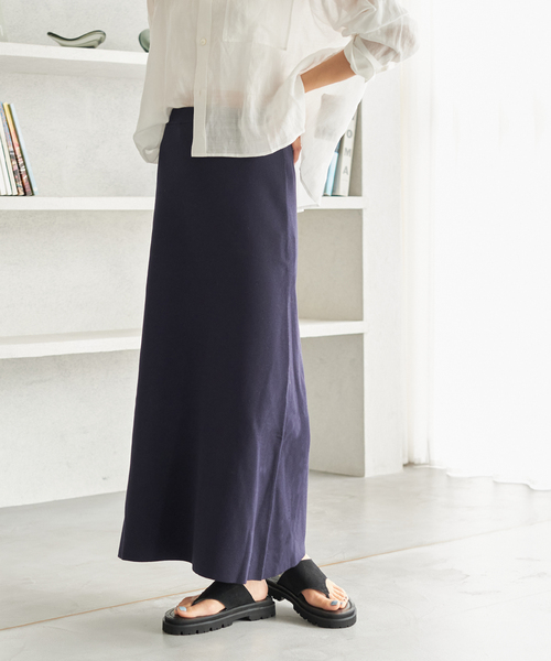 plage（プラージュ）の「Luster mermaid スカート（スカート・レディース・ネイビー/ベージュ・38/34）」の9枚目の写真