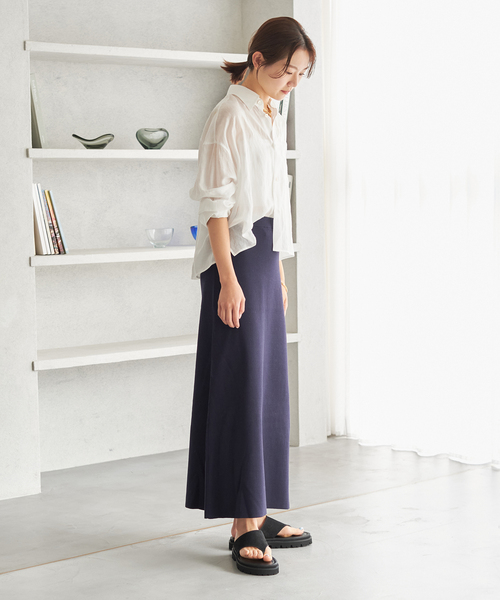 plage（プラージュ）の「Luster mermaid スカート（スカート・レディース・ネイビー/ベージュ・38/34）」の10枚目の写真