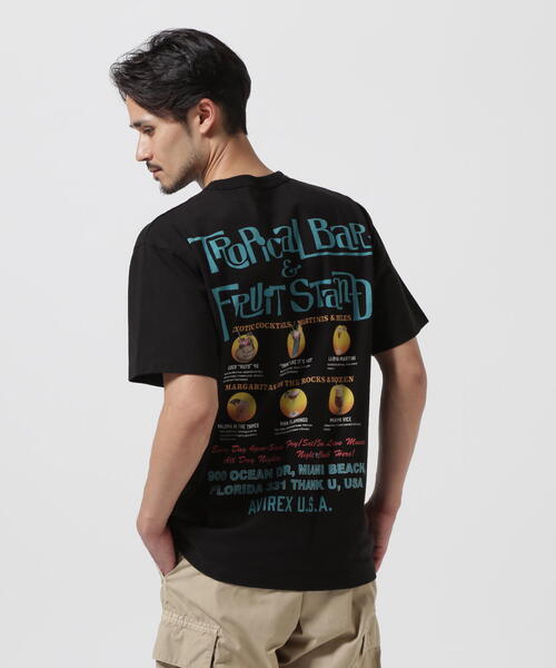 AVIREX（アヴィレックス）の「BIKINI COUNTY T-SHIRT COCKTAIL / ビキニ カウンティ Tシャツ カクテル / AVIREX / アヴィレックス（Tシャツ/カットソー・メンズ・ホワイト/ブラック/パープル・X-LARGE/LARGE/MEDIUM/XX-LARGE/2XL/XL/M/L）」の7枚目の写真