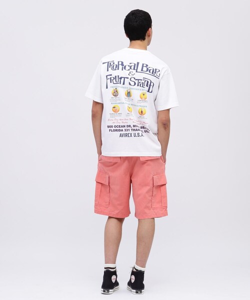 AVIREX（アヴィレックス）の「BIKINI COUNTY T-SHIRT COCKTAIL / ビキニ カウンティ Tシャツ カクテル / AVIREX / アヴィレックス（Tシャツ/カットソー・メンズ・ホワイト/ブラック/パープル・X-LARGE/LARGE/MEDIUM/XX-LARGE/2XL/XL/M/L）」の15枚目の写真