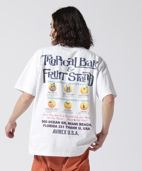 AVIREX（アヴィレックス）の「BIKINI COUNTY T-SHIRT COCKTAIL / ビキニ カウンティ Tシャツ カクテル / AVIREX / アヴィレックス（Tシャツ/カットソー・メンズ・ホワイト/ブラック/パープル・X-LARGE/LARGE/MEDIUM/XX-LARGE/2XL/XL/M/L）」の17枚目の写真