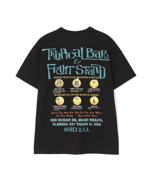 AVIREX（アヴィレックス）の「BIKINI COUNTY T-SHIRT COCKTAIL / ビキニ カウンティ Tシャツ カクテル / AVIREX / アヴィレックス（Tシャツ/カットソー・メンズ・ホワイト/ブラック/パープル・X-LARGE/LARGE/MEDIUM/XX-LARGE/2XL/XL/M/L）」の2枚目の写真