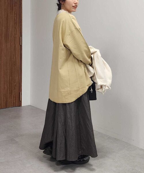 CRAFT STANDARD BOUTIQUE(クラフトスタンダードブティック)の「プリント裏毛チュニック(チュニック・レディース・ベージュ/ネイビー/アイボリー・FREE)」の19枚目の写真