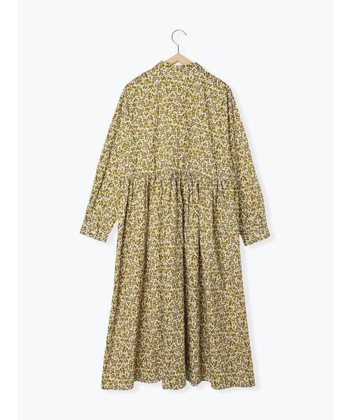 sm2rhythm（サマンサモスモスリズム）の「花柄プリントレギュラーカラーワンピース（ワンピース・レディース・ブルー/ブラック/イエロー・F）」の10枚目の写真