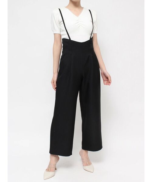 RESEXXY（リゼクシー）の「バックレースアップワイドパンツ（その他パンツ・レディース・イエロー/ブラック/アイボリー・FREE）」の6枚目の写真