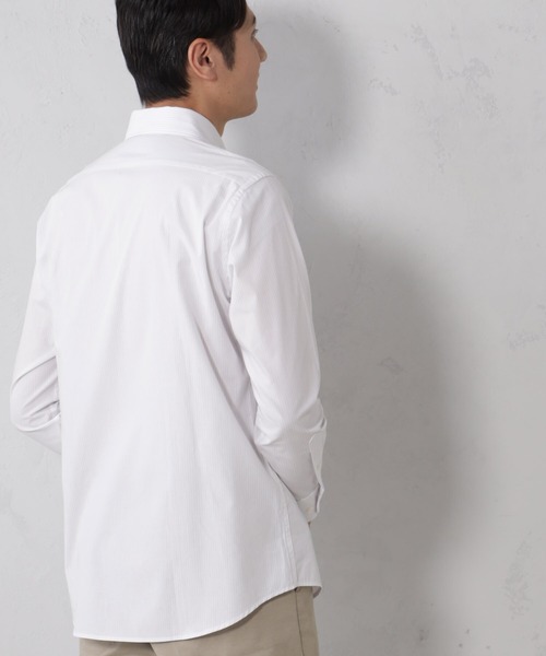 FOUND GOOD（ファウンドグッド）の「長袖レギュラーフィットストライプシャツ（シャツ/ブラウス・メンズ・ブルー系/ブルー系1/グレー系/ホワイト系5・XL/S/M/L）」の6枚目の写真