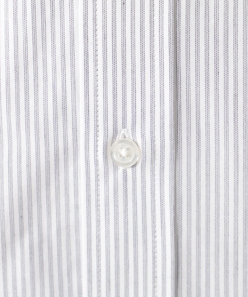 FOUND GOOD（ファウンドグッド）の「長袖レギュラーフィットストライプシャツ（シャツ/ブラウス・メンズ・ブルー系/ブルー系1/グレー系/ホワイト系5・XL/S/M/L）」の12枚目の写真