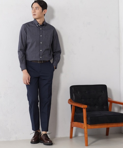 FOUND GOOD（ファウンドグッド）の「長袖レギュラーフィットストライプシャツ（シャツ/ブラウス・メンズ・ブルー系/ブルー系1/グレー系/ホワイト系5・XL/S/M/L）」の17枚目の写真