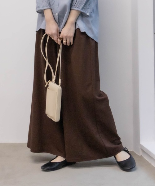 Howdy Marie(ハウディ―マリー)の「Howdy Marie スカート見えワイドパンツ(その他パンツ・レディース・ネイビー/キャメル/ブラウン/ブラック・M/L)」の3枚目の写真