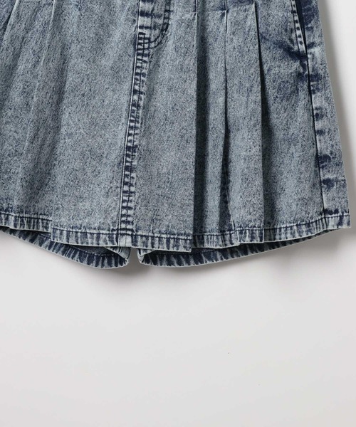 BAYFLOW（ベイフロー）の「デニムプリーツキュロット（KIDS）（デニムパンツ・キッズ・ブラック系/ブルー系・110cm/120cm/130cm/140cm/150cm）」の3枚目の写真