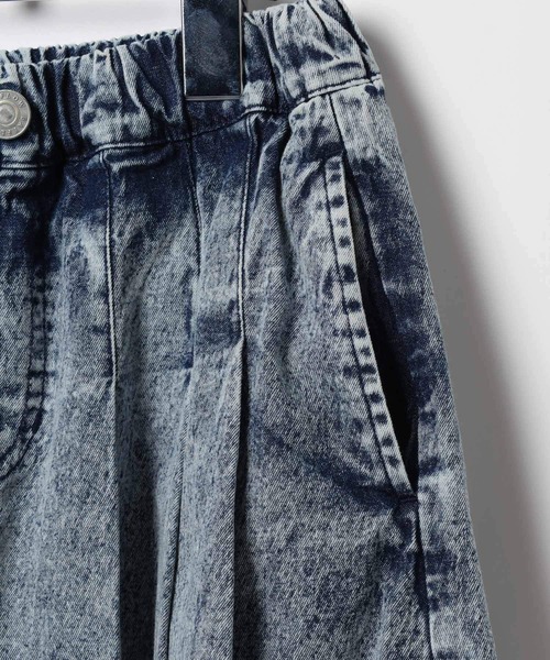 BAYFLOW（ベイフロー）の「デニムプリーツキュロット（KIDS）（デニムパンツ・キッズ・ブラック系/ブルー系・110cm/120cm/130cm/140cm/150cm）」の4枚目の写真