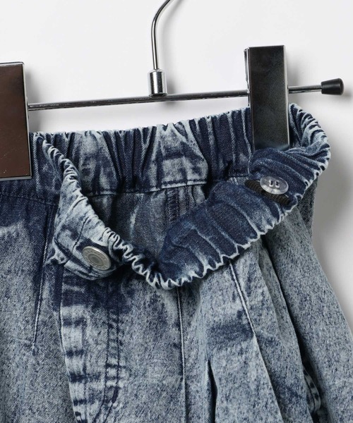 BAYFLOW（ベイフロー）の「デニムプリーツキュロット（KIDS）（デニムパンツ・キッズ・ブラック系/ブルー系・110cm/120cm/130cm/140cm/150cm）」の7枚目の写真