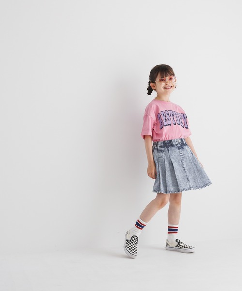 BAYFLOW（ベイフロー）の「デニムプリーツキュロット（KIDS）（デニムパンツ・キッズ・ブラック系/ブルー系・110cm/120cm/130cm/140cm/150cm）」の16枚目の写真