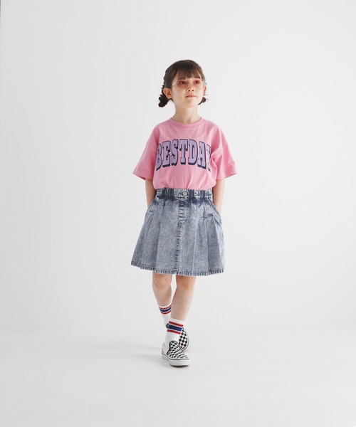BAYFLOW（ベイフロー）の「デニムプリーツキュロット（KIDS）（デニムパンツ・キッズ・ブラック系/ブルー系・110cm/120cm/130cm/140cm/150cm）」の17枚目の写真