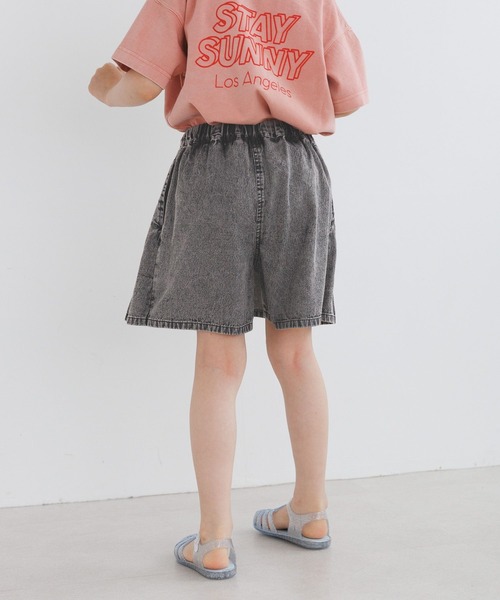 BAYFLOW（ベイフロー）の「デニムプリーツキュロット（KIDS）（デニムパンツ・キッズ・ブラック系/ブルー系・110cm/120cm/130cm/140cm/150cm）」の13枚目の写真