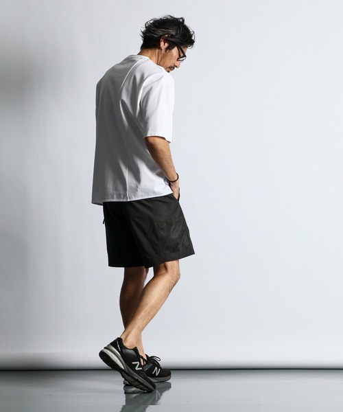 The DUFFER of ST.GEORGE(ザダファーオブセントジョージ)の「〔BLACK LABEL〕MINOTEC RIPSTOP ACTIVE SHORT:機能素材 セットアップ アクティブショートパンツ(その他パンツ・メンズ・ブラック・X-LARGE/LARGE/MEDIUM/SMALL)」の4枚目の写真