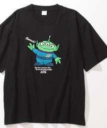 【Disney/ディズニー】【PIXAR/ピクサー】アートワークデザイン サガラ刺繍 半袖 オーバーサイズ Tシャツ