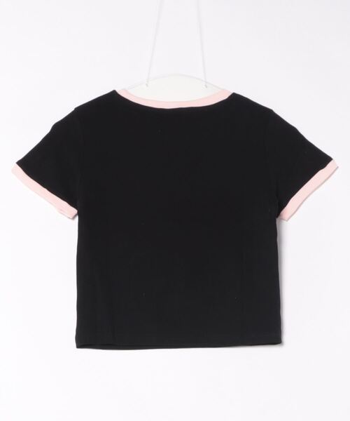 HOOK(フック)の「【HOOK】for girls リボンプリントリンガーtシャツ (SS)(Tシャツ/カットソー・レディース・ブルー/ブラック/グリーン/ホワイト/ベージュ/ピンク・FREE)」の7枚目の写真