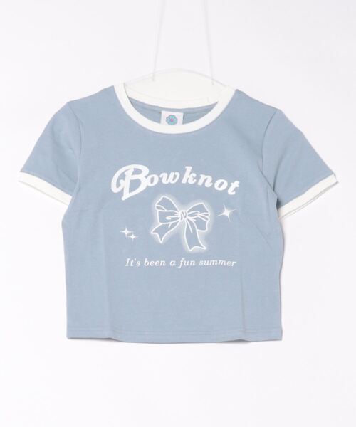 HOOK(フック)の「【HOOK】for girls リボンプリントリンガーt HOOK(フック)の「【HOOK】for girls リボンプリントリンガーt