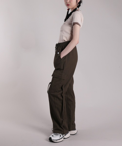 HOOK(フック)の「【HOOK】for girls リボンプリントリンガーtシャツ (SS)(Tシャツ/カットソー・レディース・ブルー/ブラック/グリーン/ホワイト/ベージュ/ピンク・FREE)」の14枚目の写真