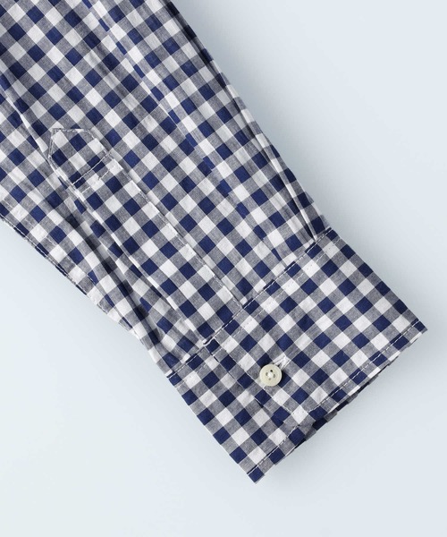 BACK NUMBER(バックナンバー)の「【BACK NUMBER】ライトポプリン長袖チェックシャツ(シャツ/ブラウス・レディース・ホワイト×ブラック/ホワイト×ネイビー・L/S/M/XL)」の15枚目の写真