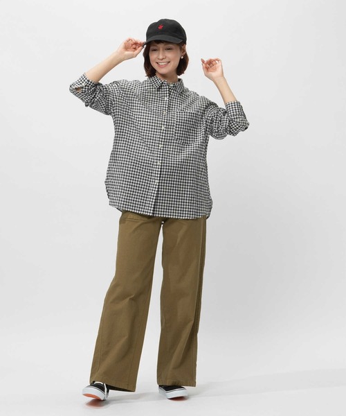 BACK NUMBER(バックナンバー)の「【BACK NUMBER】ライトポプリン長袖チェックシャツ(シャツ/ブラウス・レディース・ホワイト×ブラック/ホワイト×ネイビー・L/S/M/XL)」の17枚目の写真