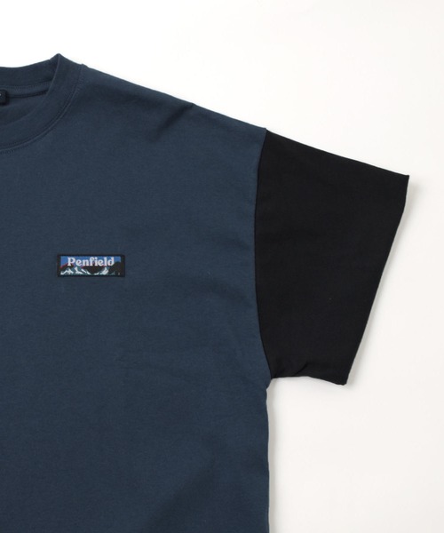 PEN FIELD(ペンフィールド)の「【Penfield】【防汚加工】バイカラーバックプリント半袖Tシャツ(Tシャツ/カットソー・キッズ・オートミール/ネイビー・170cm/160cm/150cm/140cm)」の7枚目の写真