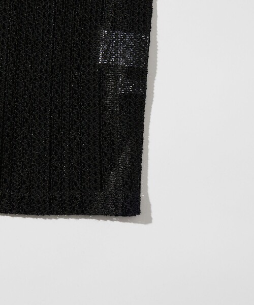 FREAK'S STORE（フリークスストア）の「FREAK’S STORE/フリークスストア レース編みオープンカラーシャツ/リラックス（シャツ/ブラウス・メンズ・ブラック/オフホワイト・MEDIUM/LARGE）」の3枚目の写真