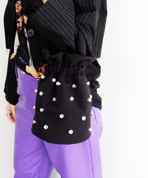 Magine(マージン)の「cheek チーク:kirakira 2way shoulder /ショルダーバッグ(ショルダーバッグ・レディース・ブラック/グレー/ブルー/イエロー・FREE)」の5枚目の写真