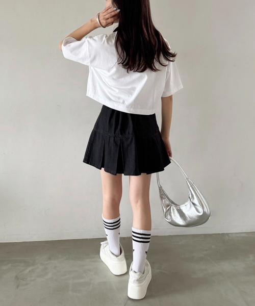 one after another NICE CLAUP（ワンアフターアナザーナイスクラップ）の「【teddy bear コラボ商品】くまちゃん刺しゅうポロシャツ（ポロシャツ・レディース・ピンク/ホワイト/ブラック・FREE）」の5枚目の写真