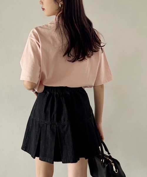 one after another NICE CLAUP（ワンアフターアナザーナイスクラップ）の「【teddy bear コラボ商品】くまちゃん刺しゅうポロシャツ（ポロシャツ・レディース・ピンク/ホワイト/ブラック・FREE）」の9枚目の写真