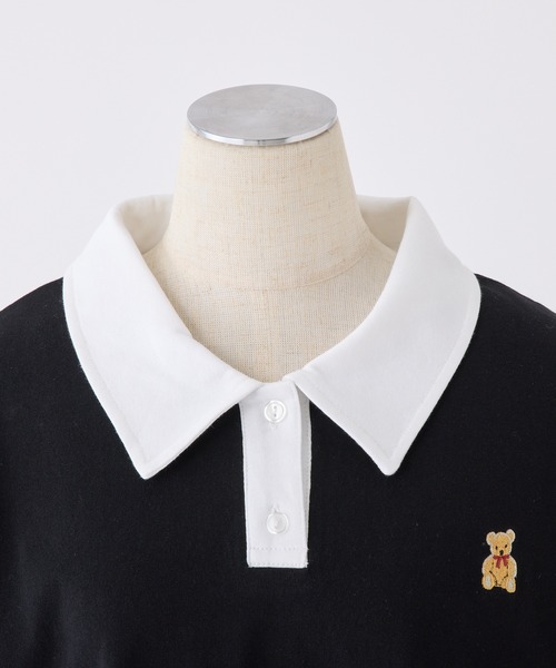 セール】【teddy bear コラボ商品】くまちゃん刺しゅうポロシャツ