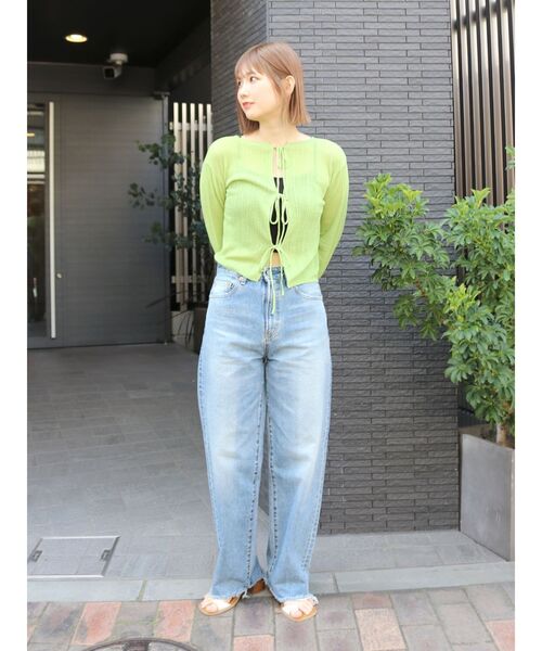 Ungrid(アングリッド)の「2Wayリボンニットカーデ(カーディガン/ボレロ・レディース・アイボリー/ブラック/グリーン系その他・FREE)」の18枚目の写真