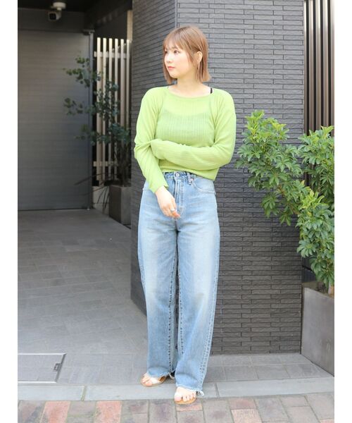 Ungrid(アングリッド)の「2Wayリボンニットカーデ(カーディガン/ボレロ・レディース・アイボリー/ブラック/グリーン系その他・FREE)」の20枚目の写真