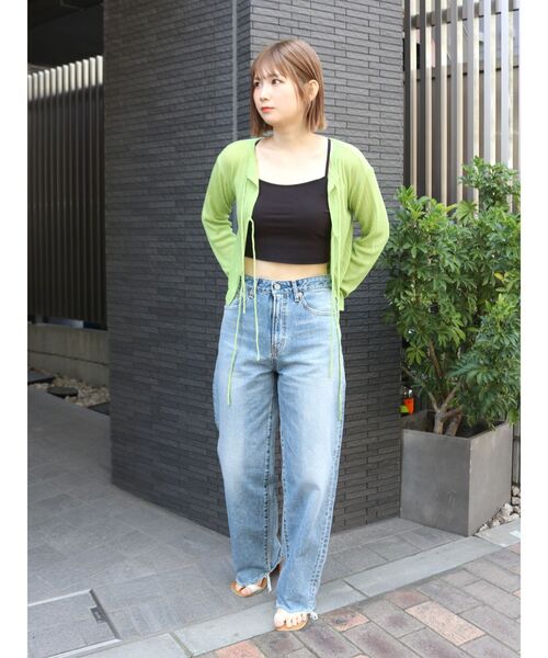 Ungrid(アングリッド)の「2Wayリボンニットカーデ(カーディガン/ボレロ・レディース・アイボリー/ブラック/グリーン系その他・FREE)」の21枚目の写真