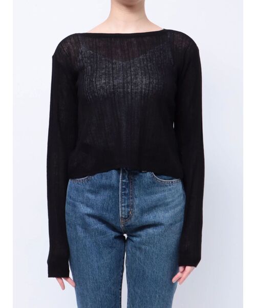 Ungrid(アングリッド)の「2Wayリボンニットカーデ(カーディガン/ボレロ・レディース・アイボリー/ブラック/グリーン系その他・FREE)」の8枚目の写真