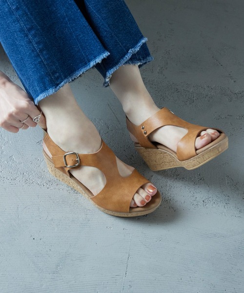 Fashion Letter（ファッションレター）の「日本製バックゴムベルト コンフォートサンダル レディース（サンダル・レディース・ホワイト/ブラック/ベージュ/ベージュ系その他・LL/S/M/L）」の6枚目の写真