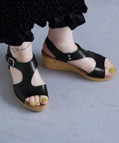 Fashion Letter（ファッションレター）の「日本製バックゴムベルト コンフォートサンダル レディース（サンダル・レディース・ホワイト/ブラック/ベージュ/ベージュ系その他・LL/S/M/L）」の17枚目の写真