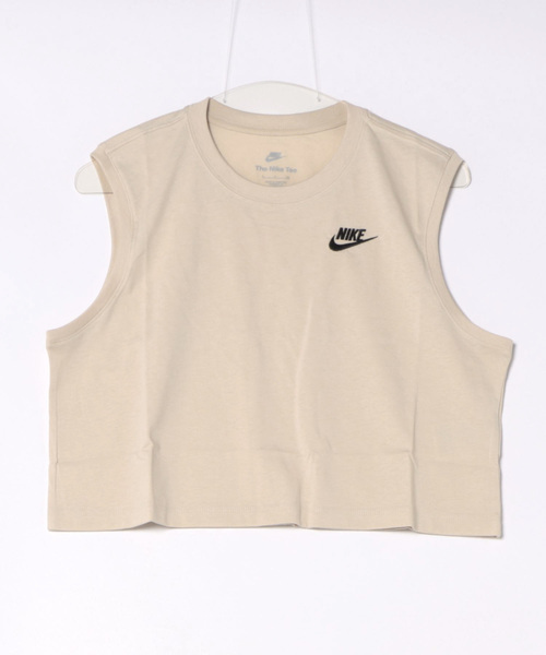 NIKE（ナイキ）の「《NIKEアパレル》WS NSW クラブ クロップ S/L Tシャツ（Tシャツ/カットソー・レディース・ブラック/ベージュ/ホワイト/ブルー系その他・S/M/L/XL）」の4枚目の写真