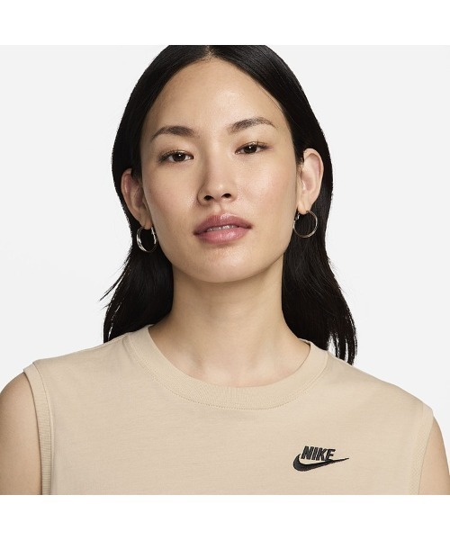 NIKE（ナイキ）の「《NIKEアパレル》WS NSW クラブ クロップ S/L Tシャツ（Tシャツ/カットソー・レディース・ブラック/ベージュ/ホワイト/ブルー系その他・S/M/L/XL）」の13枚目の写真