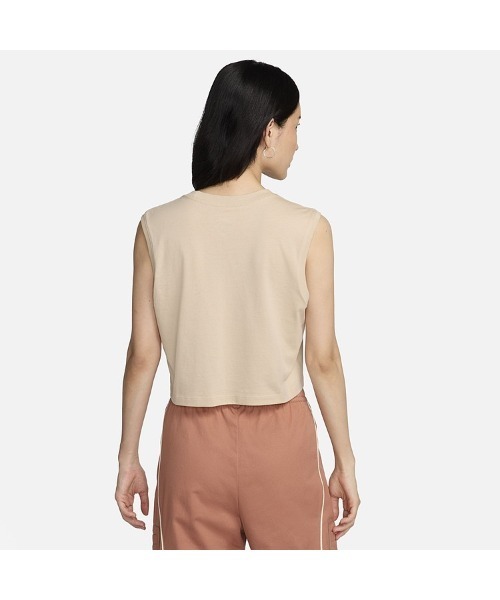 NIKE（ナイキ）の「《NIKEアパレル》WS NSW クラブ クロップ S/L Tシャツ（Tシャツ/カットソー・レディース・ブラック/ベージュ/ホワイト/ブルー系その他・S/M/L/XL）」の14枚目の写真