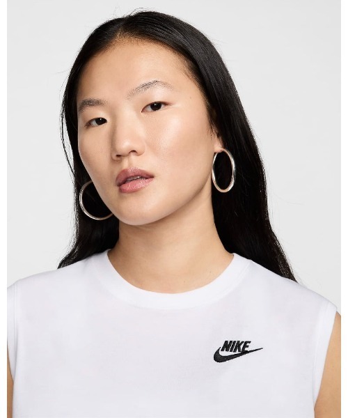 NIKE（ナイキ）の「《NIKEアパレル》WS NSW クラブ クロップ S/L Tシャツ（Tシャツ/カットソー・レディース・ブラック/ベージュ/ホワイト/ブルー系その他・S/M/L/XL）」の18枚目の写真