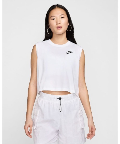 NIKE（ナイキ）の「《NIKEアパレル》WS NSW クラブ クロップ S/L Tシャツ（Tシャツ/カットソー・レディース・ブラック/ベージュ/ホワイト/ブルー系その他・S/M/L/XL）」の20枚目の写真