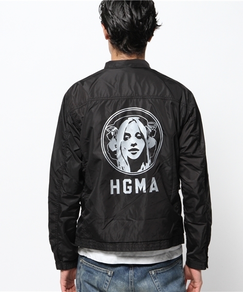 Qoo HYSTERIC GLAMOUR スタンドカラーブルゾン HYSTERIC GLAMOUR（ヒステリックグラマー）の「GLAM ROCKワッペン