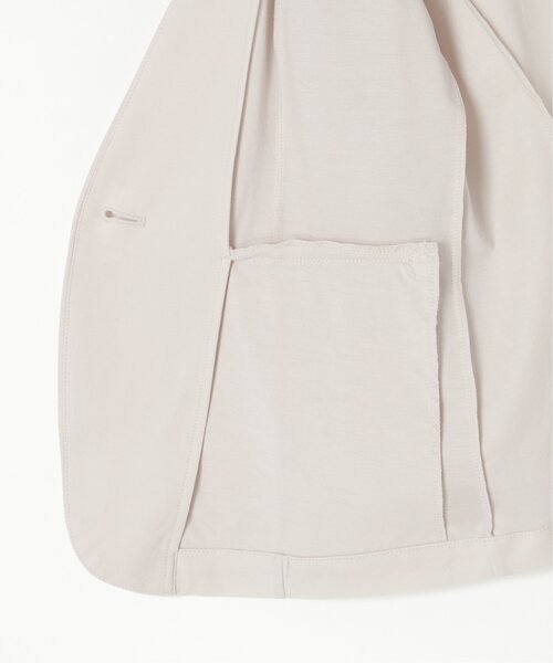 IKKA LOUNGE（イッカラウンジ）の「【洗濯機で洗える／セットアップ対応】GOKU楽ツイルストレッチジャケット（テーラードジャケット・レディース・ネイビー/ライトグレー・M/L/S）」の7枚目の写真
