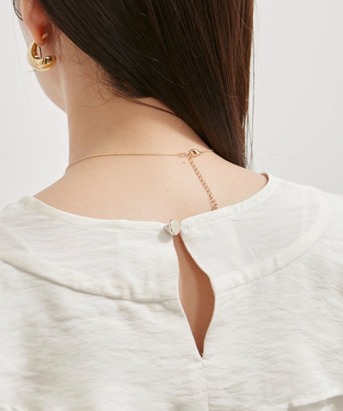 VIS（ビス）の「フリルティアードブラウス（シャツ/ブラウス・レディース・ブラック/オフホワイト/ブラウン系その他・FREE）」の18枚目の写真