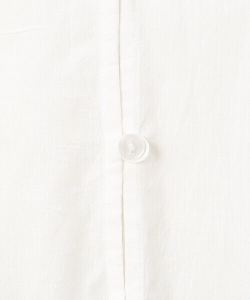 ONIGIRI（オニギリ）の「【 速乾 】綿100％ バンドカラー　ボリュームスリーブ シャツワンピース（シャツワンピース・レディース・マスタード/ブラウン/オフホワイト・FREE）」の10枚目の写真